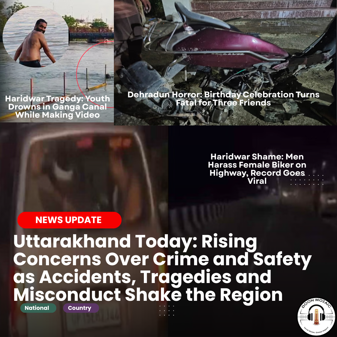 Uttarakhand Today: Rising Concerns Over Crime and Safety as Accidents, Tragedies and Misconduct Shake the Region