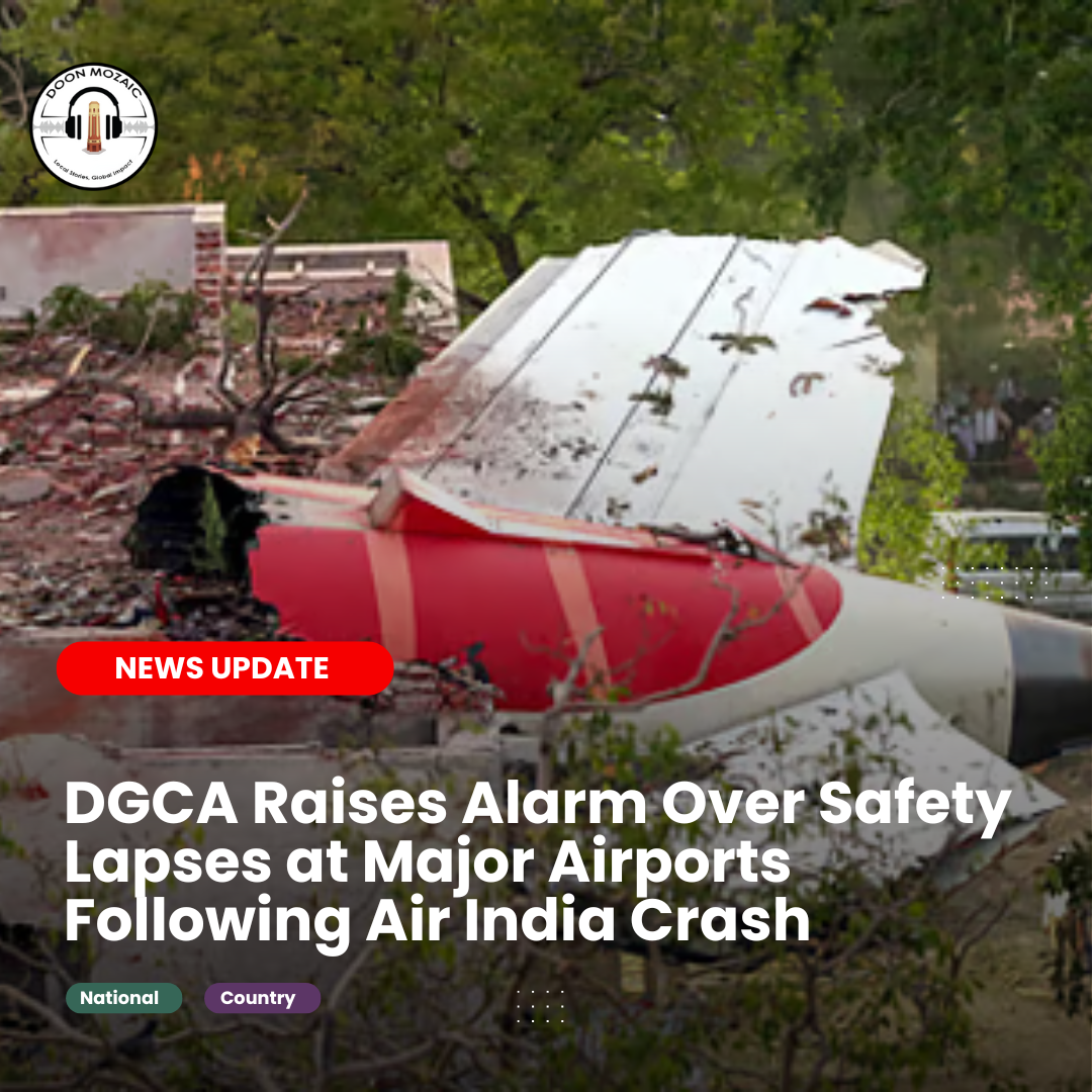 DGCA Raises Alarm Over Safety Lapses at Major Airports Following Air India Crash