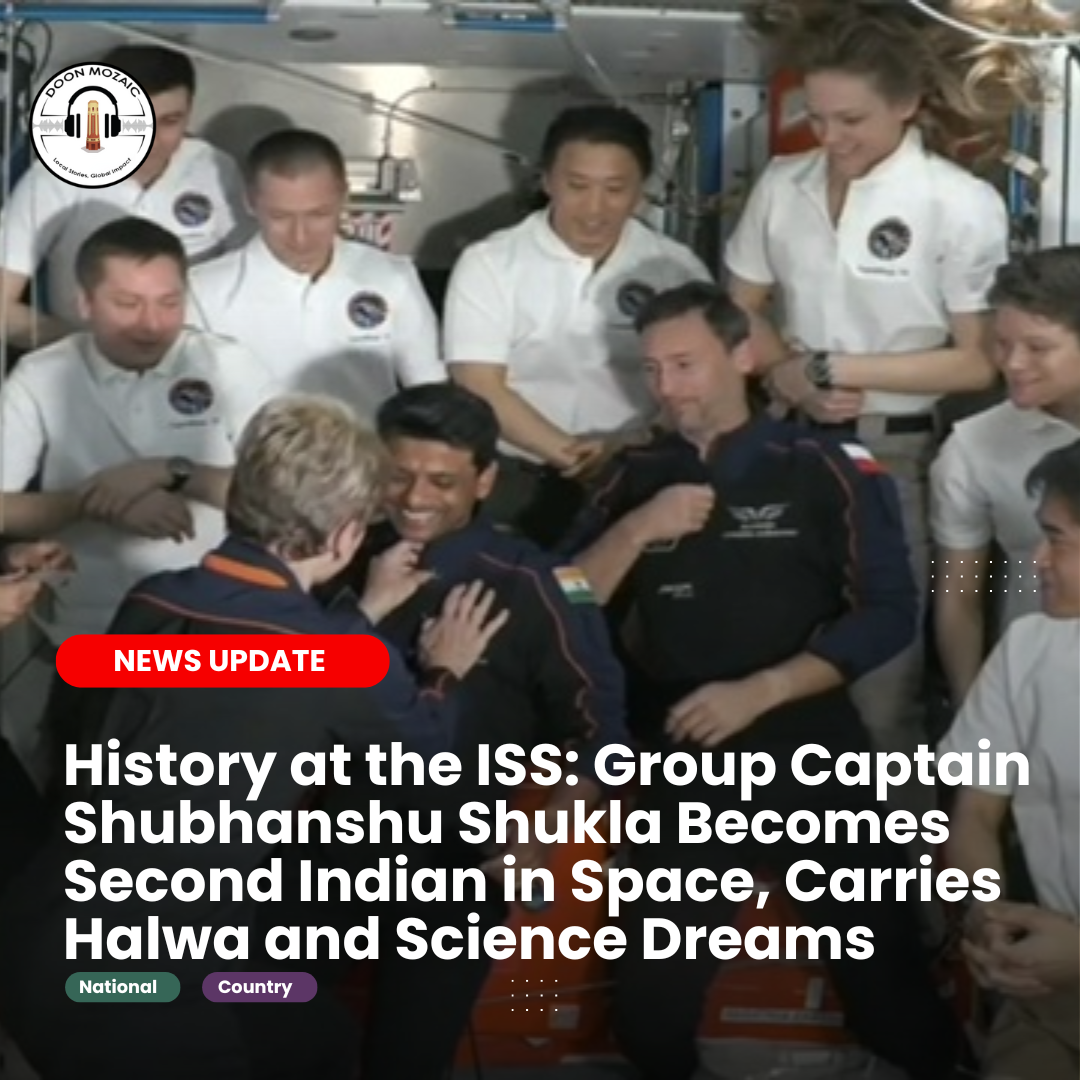 History at the ISS: Group Captain Shubhanshu Shukla Becomes Second Indian in Space, Carries Halwa and Science Dreams